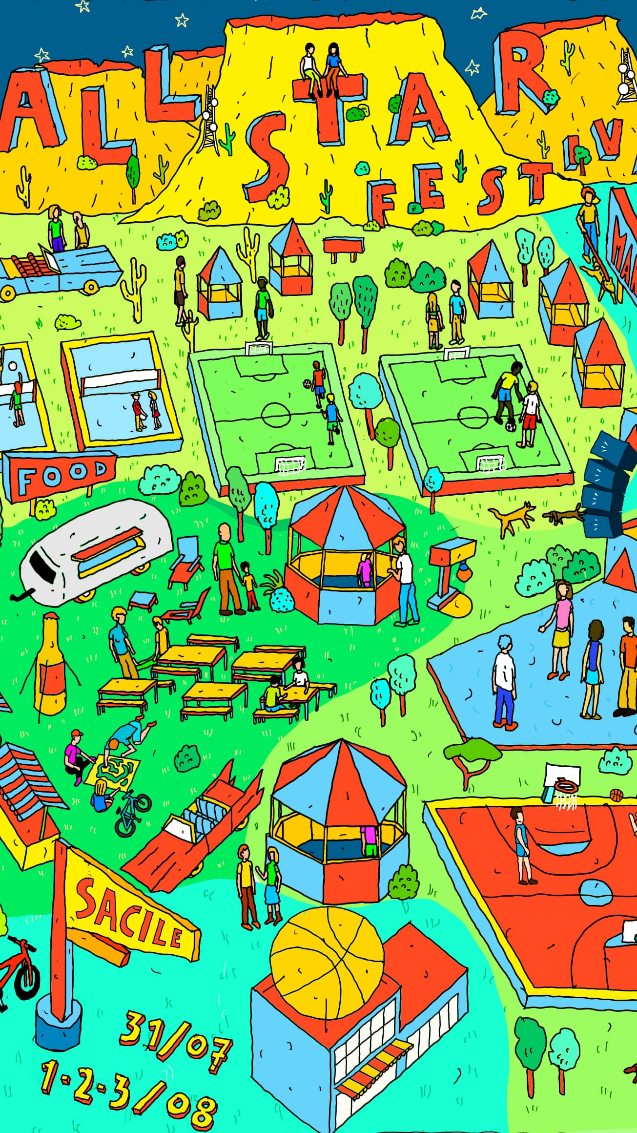 All-Star Festival Background Mobile